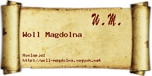 Woll Magdolna névjegykártya